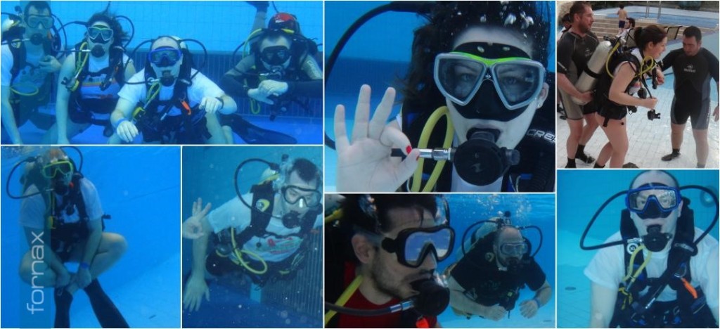 Scuba diving for the Fornax team
