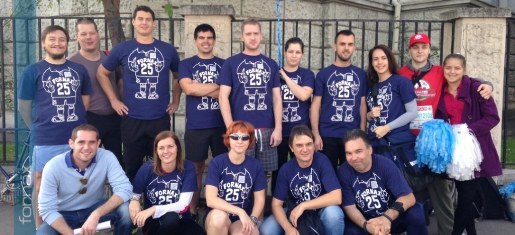 The Fornax company group entered five teams this year to the SPAR Budapest Maraton