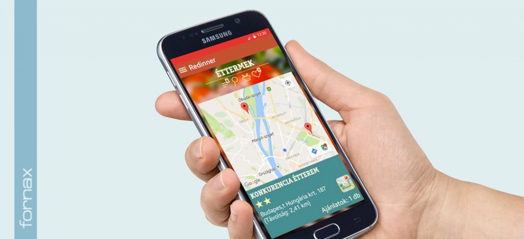 The newest version of the redinner app is now available – developed by Fornax