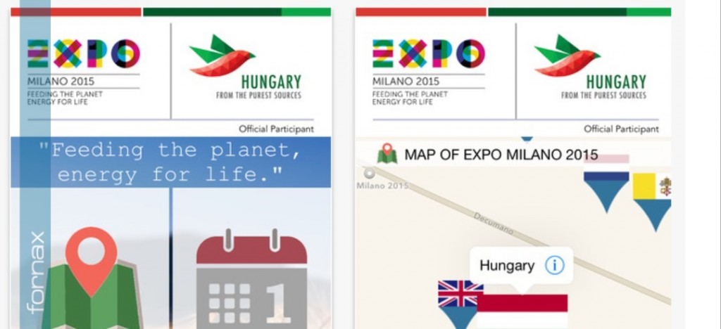 „Expo Milano” – An app developed by Fornax for the Hungarian pavilion of the Milan Expo